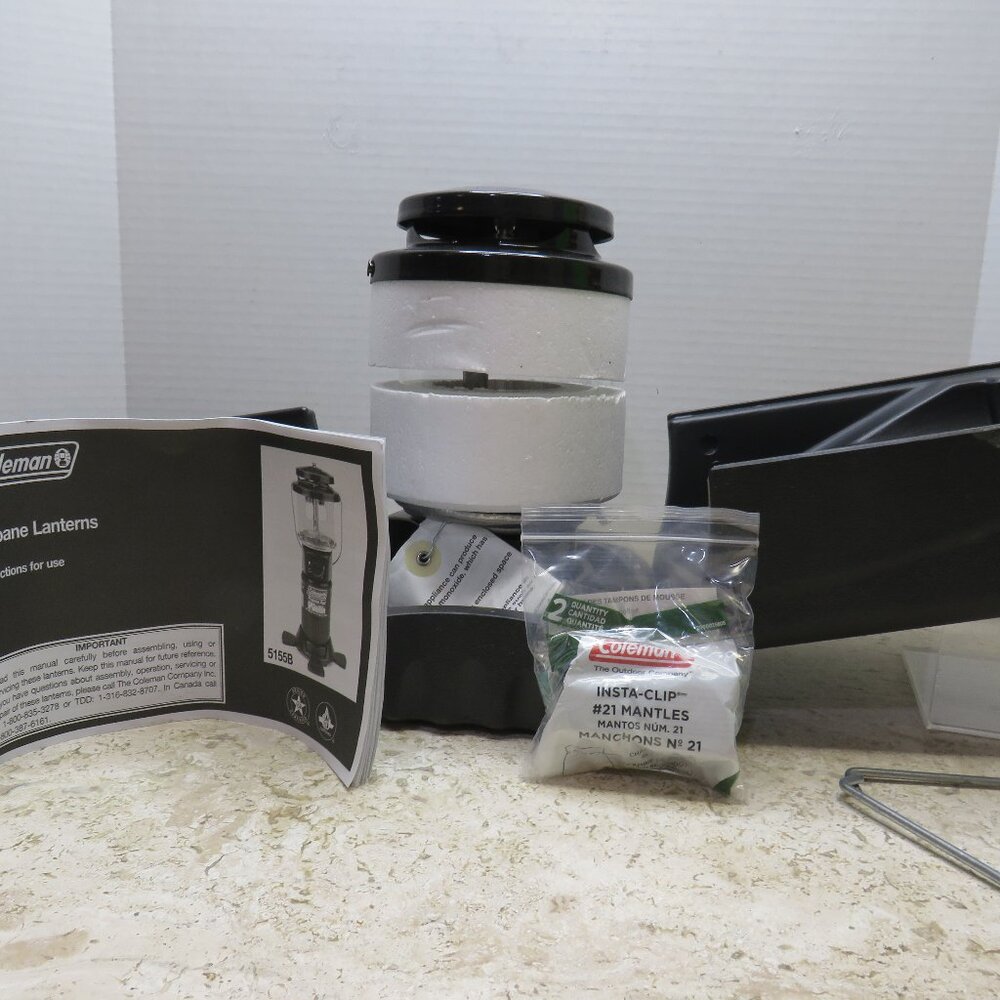 Coleman Propane Lantern Model 5155 (NOB) w/Case Dual Mantle.